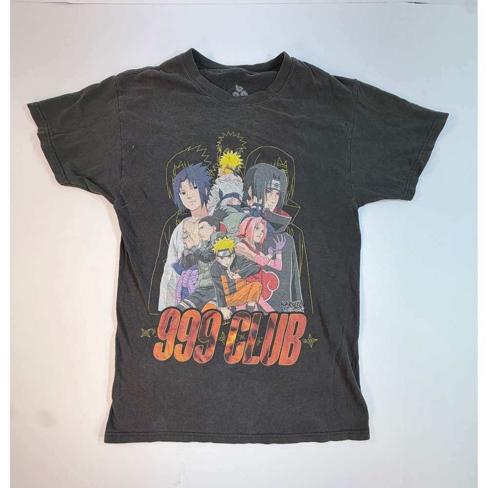 Juice WRLD 999 Club x Naruto Shippuden Graphic T-Shirt Black Small Anime Tee